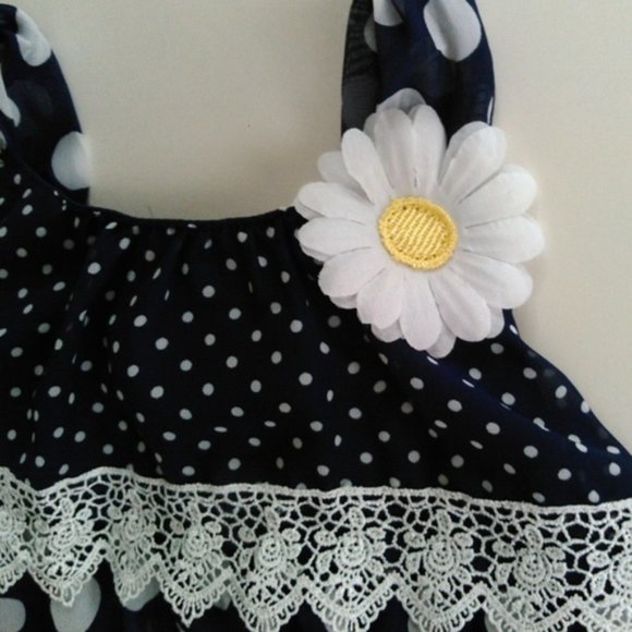 Little Lass 2-piece Polka Dot Skimmer Set - Picture 2 of 8